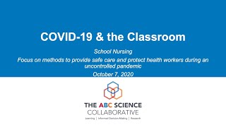 COVID 19 & the Classroom | October 7, 2020