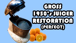 GROSS 70-Year-Old Juice-O-Mat Juicer Perfect Restoration from the ATOMIC AGE!