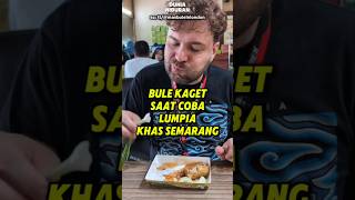 Bule Kaget Saat Coba Lumpia Khas Semarang #bule #reaksibule #shorts