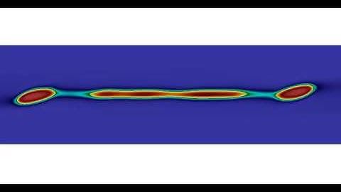 Formation of satellite structures in a droplet immersed in a shear flow