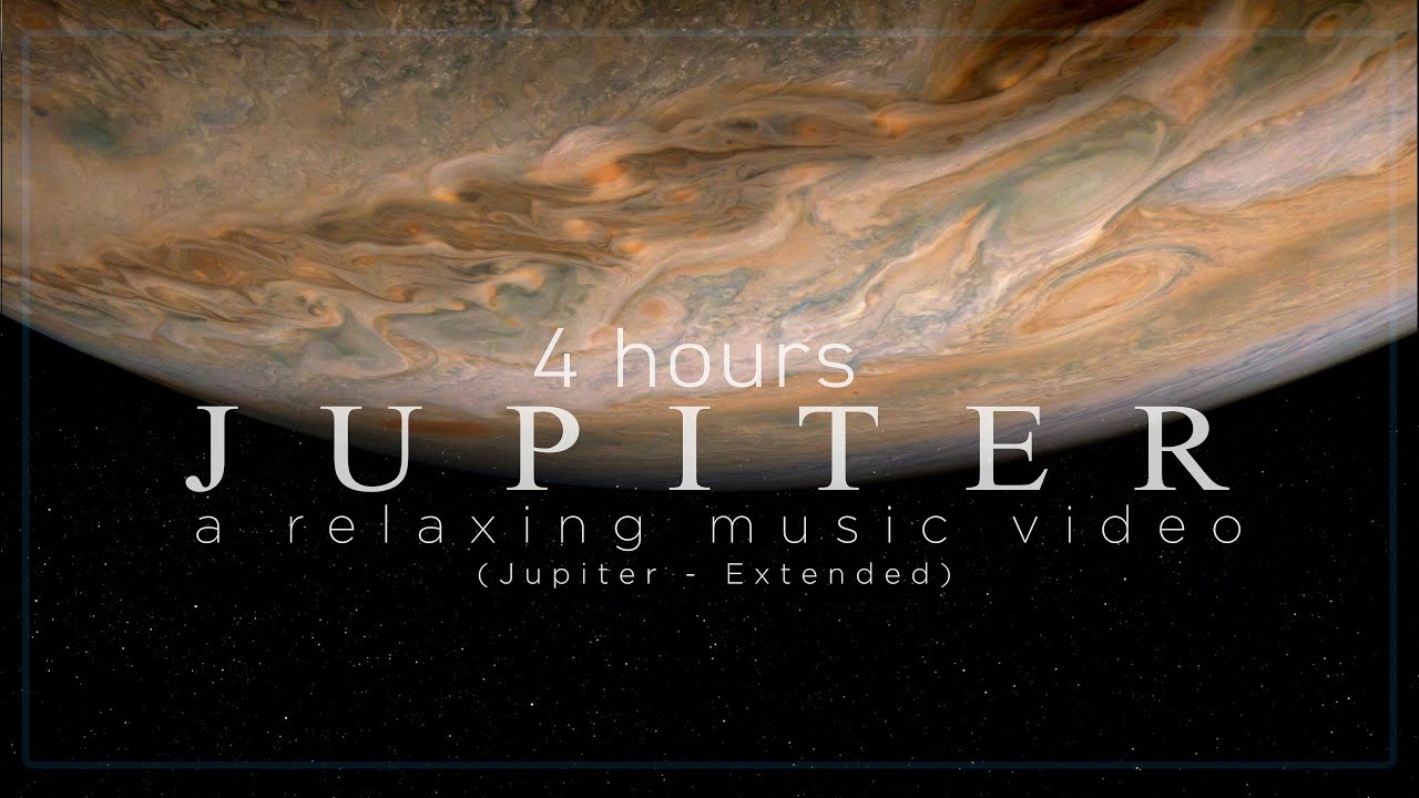 Real Images of Jupiter from NASA in 4K with 4 Hours of Calm Ambient Music (Jupiter Extended)