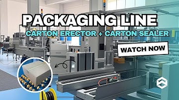 WIN-WIN PACK Automated Packaging Line Test | Servo Case Erector & Semi-Automatic Case Sealer