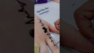 طريقه سهله ل رسم نبض القلب رسم الحنه فن اتعليمه مع هيام