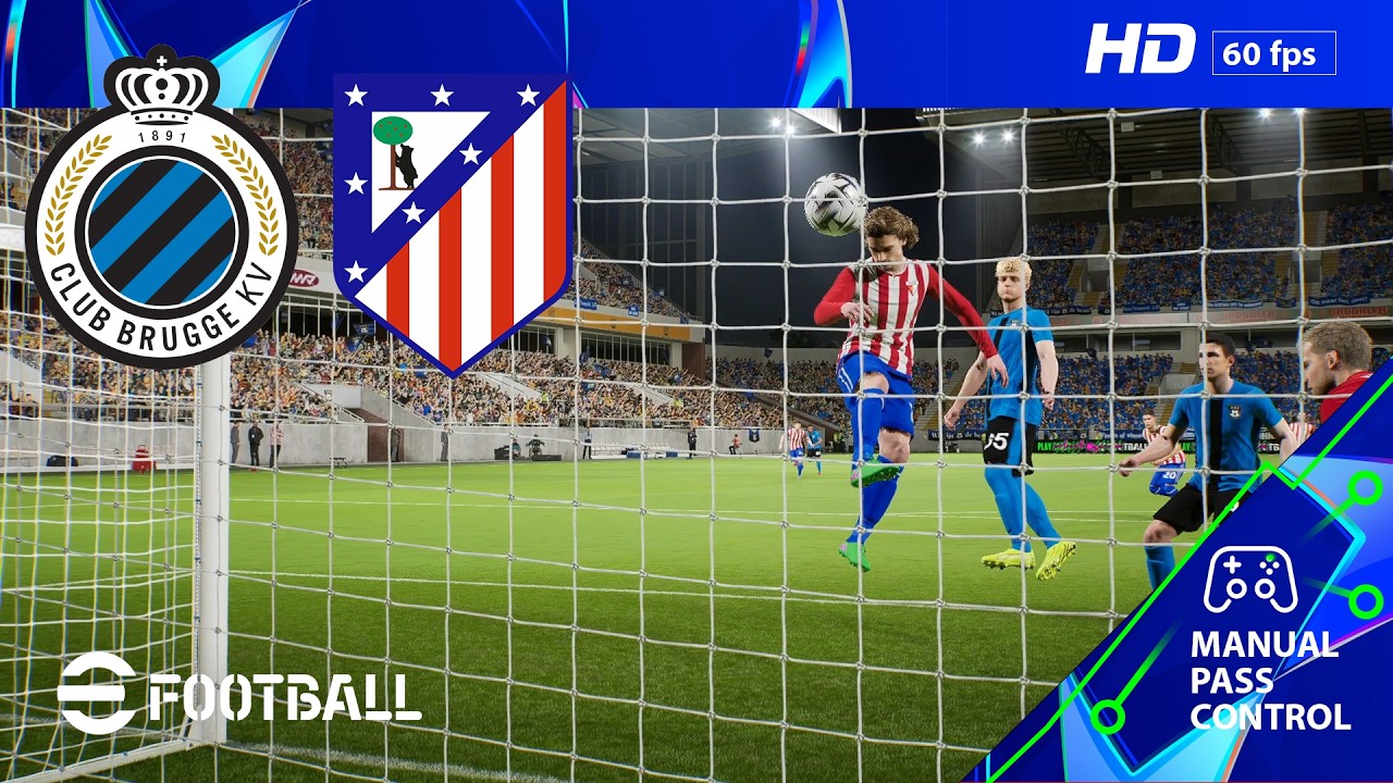 Brugge - Atl. Madrid Champions League 25/26 | PC [HD60] eFootball New Gameplay