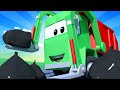 Troy The Train -  Gary the garbage truck 4 - Car City ! Train Cartoon for children