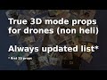 3DᵐᵒᵈᵉFPV | Real 3Dᵐᵒᵈᵉ propellers list | For drones (not helis) | First 50 props on market