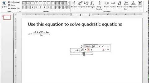 How to display equations and formulas in PowerPoint