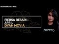 April - Dyah Novia (Cover) Lyrics