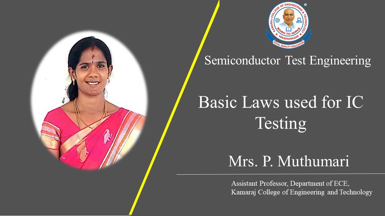 Basics Laws used for IC Testing Semiconductor Test Engineering YouTube