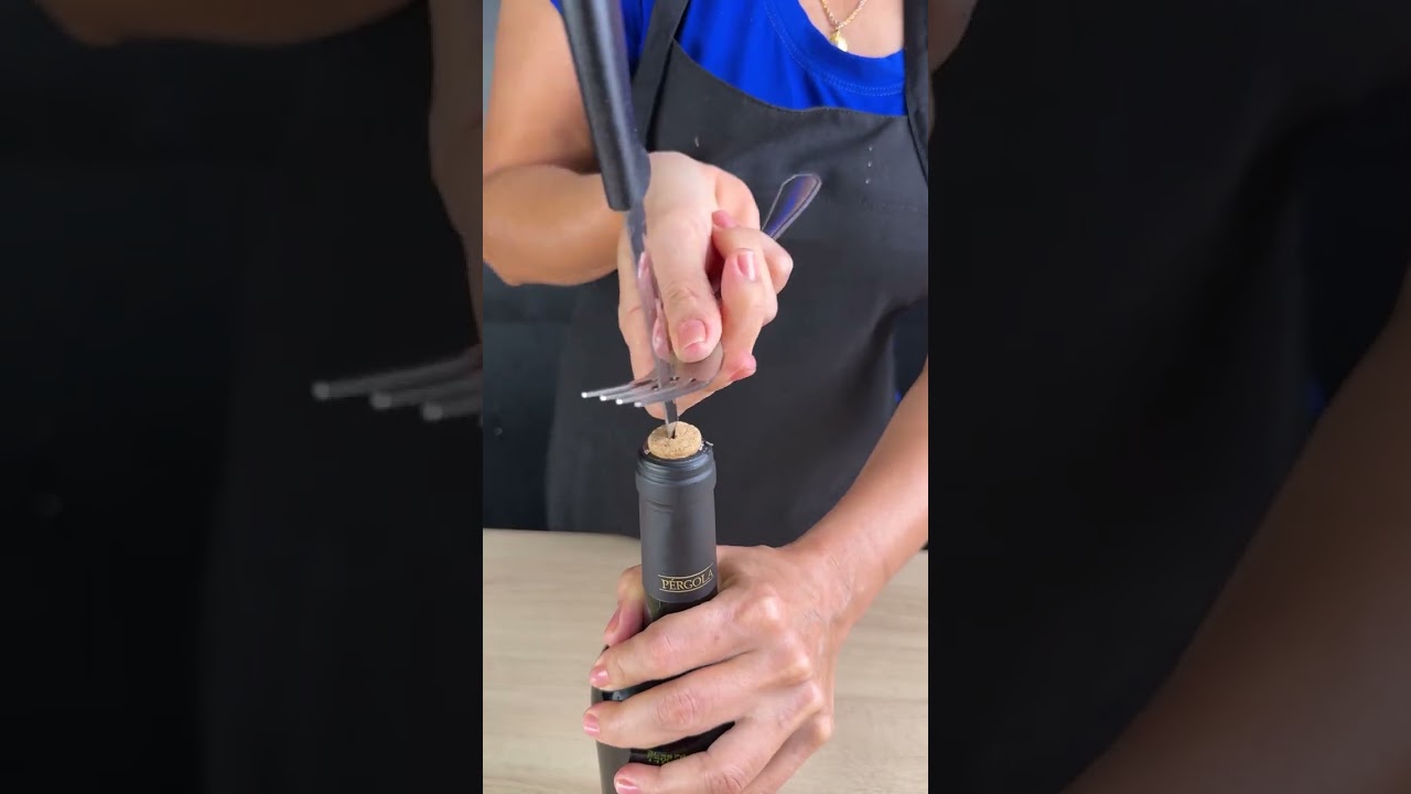 Learn how to open wine with a knife!