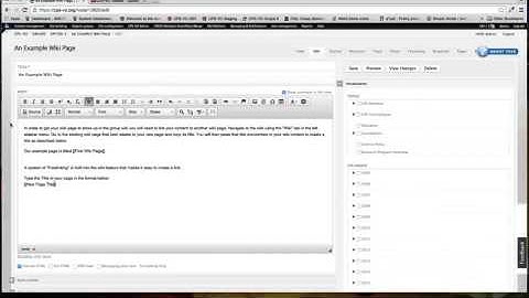 CPS-VO Tutorial - Create and Edit A Wiki Page