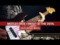 Mtley cre  shout at the devil  bass cover  playalong with tab