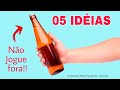 5 IDEIAS CRIATIVAS COM GARRAFAS DE VIDRO | FAÇA VOCÊ MESMO