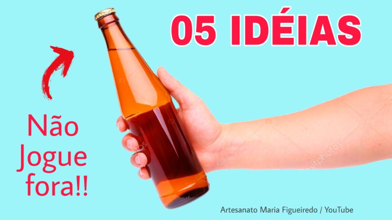 5 IDEIAS CRIATIVAS COM GARRAFAS DE VIDRO | FAÇA VOCÊ MESMO
