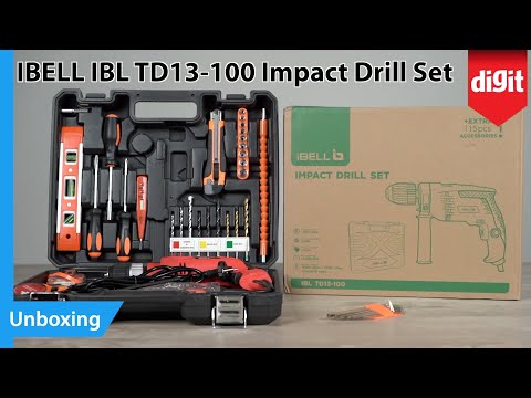 IBELL IBL TD13-100 Impact Drill Set Unboxing