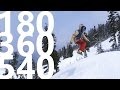 How To 180, 360 and 540 - Snowboarding Tricks