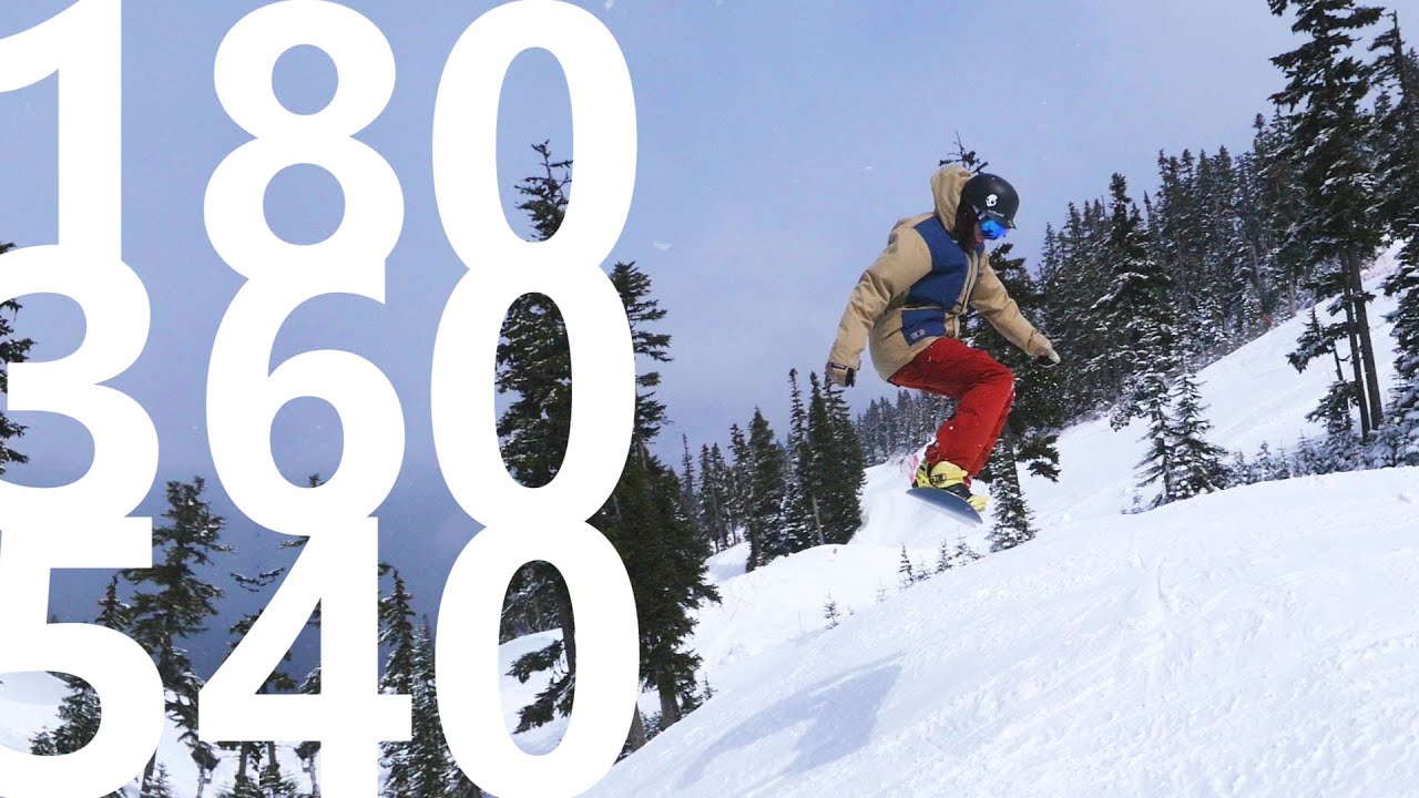 How To 180 360 And 540 Snowboarding Tricks Youtube with regard to How To 540 Snowboard