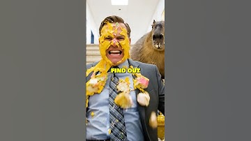 SHE TRIED TO PRANK CAPYBARA 😧😧🎂 #animals #capybara