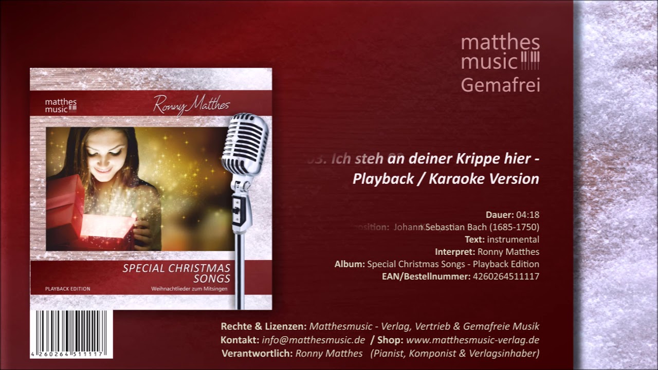 Cd Special Christmas Songs Vol 1 Playback Karaoke Edition Royalty Free Youtube