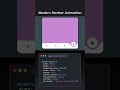 🔥 Modern Navbar Animation | CSS Navbar Hover Effect | Frontend Project