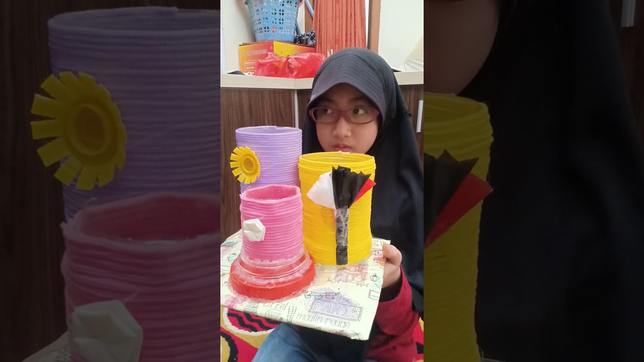 Hasil Karya Pembuatan Tempat Pensil Dari Bahan Plastik 