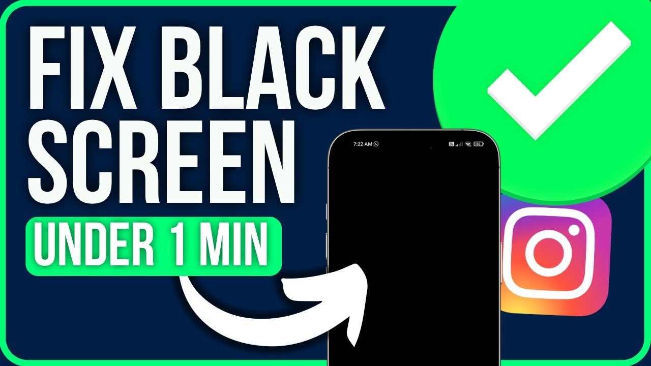INSTAGRAM BLACK SCREEN [FIXED] | Fix Instagram Stuck On Black Screen ...