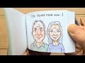 Reverse marriage proposal flipbook animation