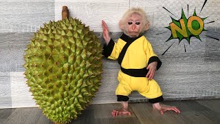 Monkey Bon is determined to refuse durian, just love milk by Monkey Bon Family 2,423 views 8 days ago 8 minutes, 3 seconds