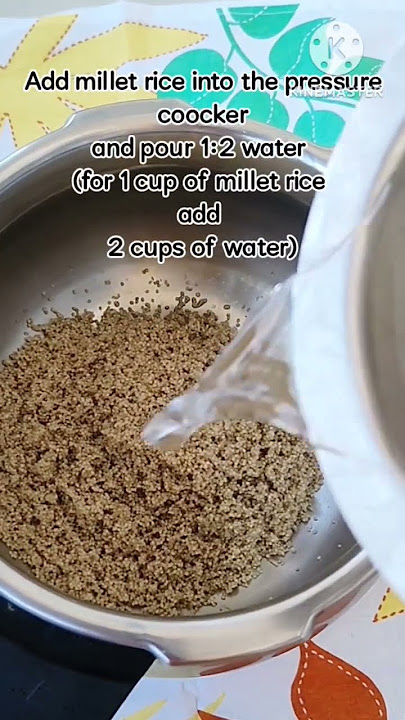 #Millet Rice || How to cook Little millet Rice perfectly in Pressure Cooker #millets