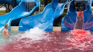 في مدينه ملاهي لو دخلت حمام السباحه حتموت فورا Aquaslash