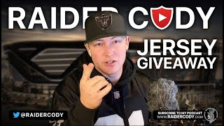 Derek carr jersey giveaway from raider cody - new las vegas raiders
channel announcement