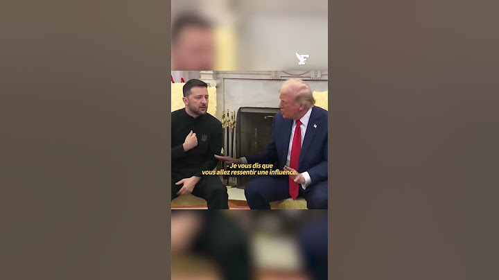 Échanges extrêmement tendus entre Donald Trump et Volodymyr Zelensky à la Maison-Blanche