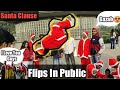 FLIPS IN PUBLIC ! FLIPS REACTION😮🎅