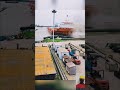 Moment a giant ship is lowered into the sea using air cushions (video reversed) ⛴️⚓....#shiplanding