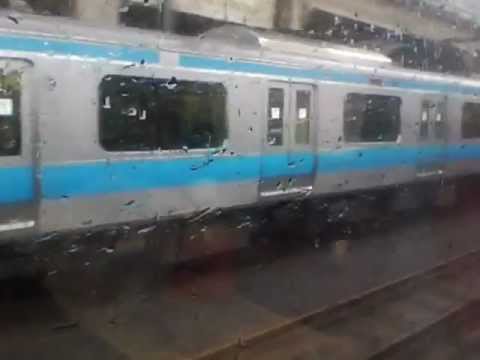 臨快碓氷号183系VS京浜東北線E233系 併走バトル 2012.4,14