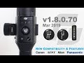 DJI Ronin-S Firmware Update 1.8.0.70 | NEW Speeds? | Sony, Canon, Nikon, Panasonic