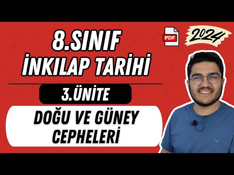 8.Sınıf İnkılap Tarihi 3.Ünite Doğu ve Güney Cepheleri