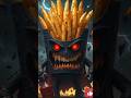scary spicy fries🍟#horror #ghost ##halloween #scary #viral #viralshort #ai #new #horroranimation