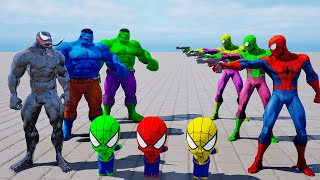 Siêu nhân người nhện rescue 2 spiderman kid vs spider-man roblox vs big hulk vs venom 3 vs joker