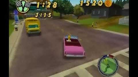 The Simpsons: Hit & Run (PS2): Homer Simpson- Wager Race (Game Walkthrough)