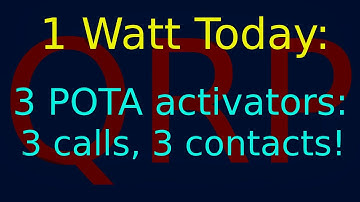 Worked with 1 watt today: N0ANE, VE7SRF, AA4BW