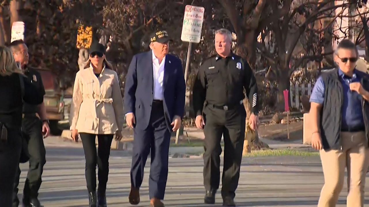 Trump tours fire-ravaged neighborhood in Los Angeles  | VOA News