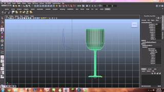 How to model a Wine Glass and Bottle in Maya 2012