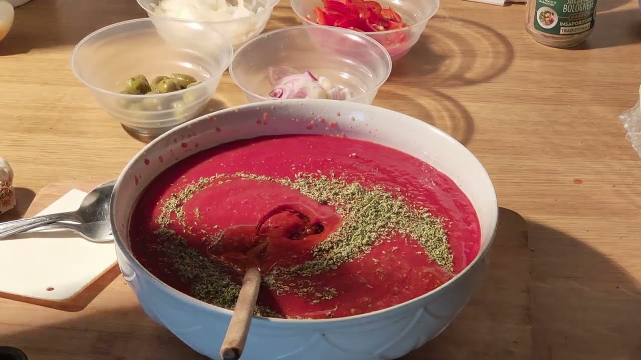 Подготовка огня и пиццы - Fuoco e Preparazione Pizza Без звука