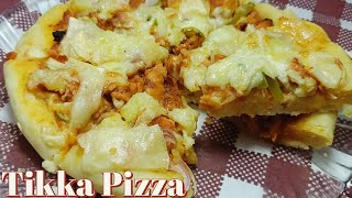 Chicken Tikka Pizza - pizza recipe at home - best pizza dough recipe