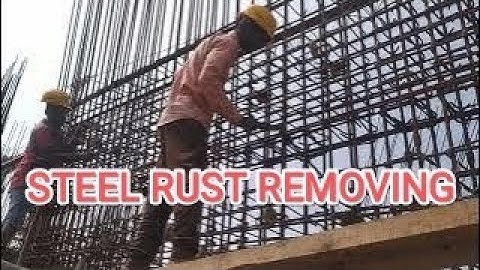 HOW TO REMOVE STEEL RUST BY USING WIRE BRUSH