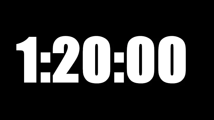 1 HOUR 20 MINUTE TIMER • 80 MINUTE COUNTDOWN TIMER ⏰ LOUD ALARM ⏰