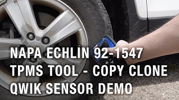 NAPA Echlin 92-1547 TPMS Tool Copy Clone QWIK Sensor Demo
