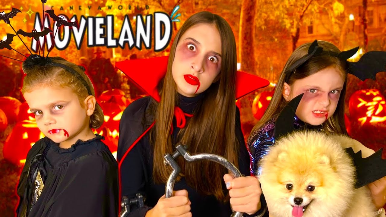 TRASCORRIAMO la NOTTE di HALLOWEEN a MOVIELAND •Ci Hanno Inseguite e Bloccate su Un’Attrazione•