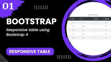 Responsive table using Bootstrap 4